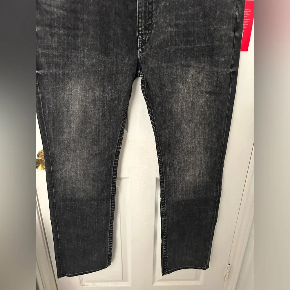 True Religion Men's Black Washed Relaxed Jeans